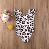 Leopard Ruffled One Piece Swimsuit
