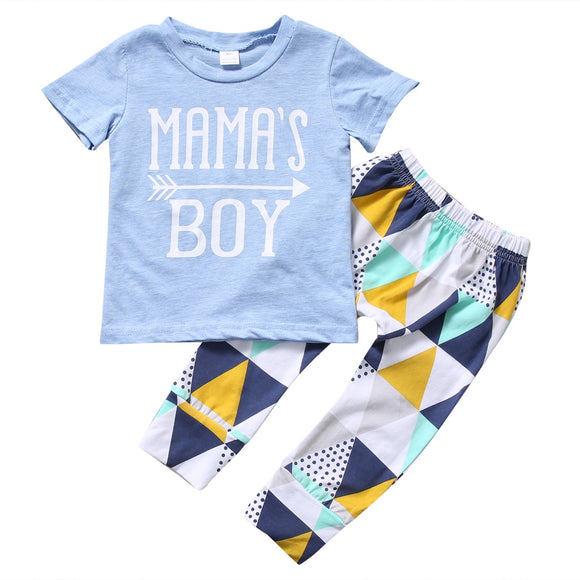 Mama's Boy Short Sleeve & Pants Set